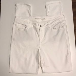 White Old Navy Rockstar Jeans
